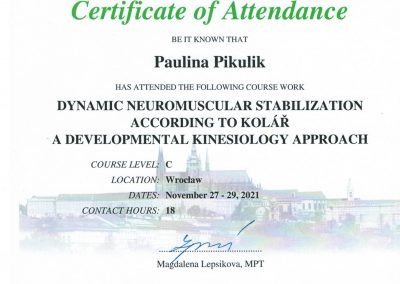 Dynamic neuromuscular stabilization according to kolar a developmental kinesiology approach