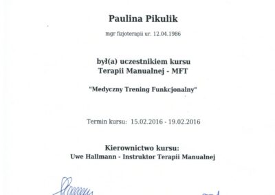 Terapia Manualna – Medyczny Trening Funkcjonalny MFT