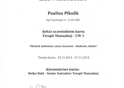 Terapia Manualna – UW1