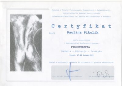 Konferencja Naukowa Fizjoterapia Badanie-Edukacja-Praktyka